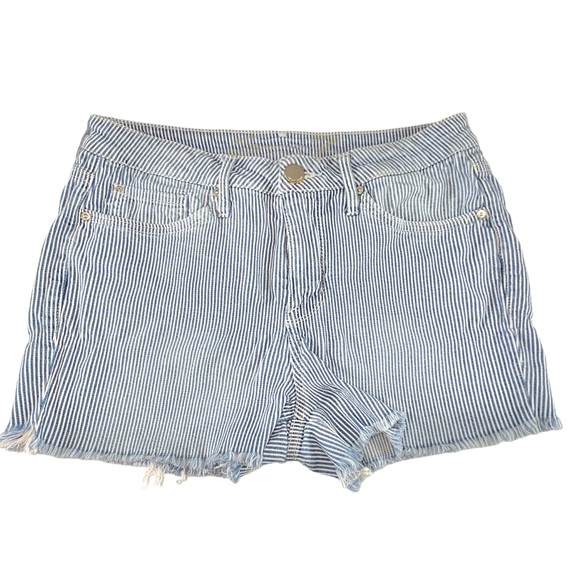 SEVEN7 Sunset Bermuda Striped Shorts Sz 10 - Picture 1 of 6